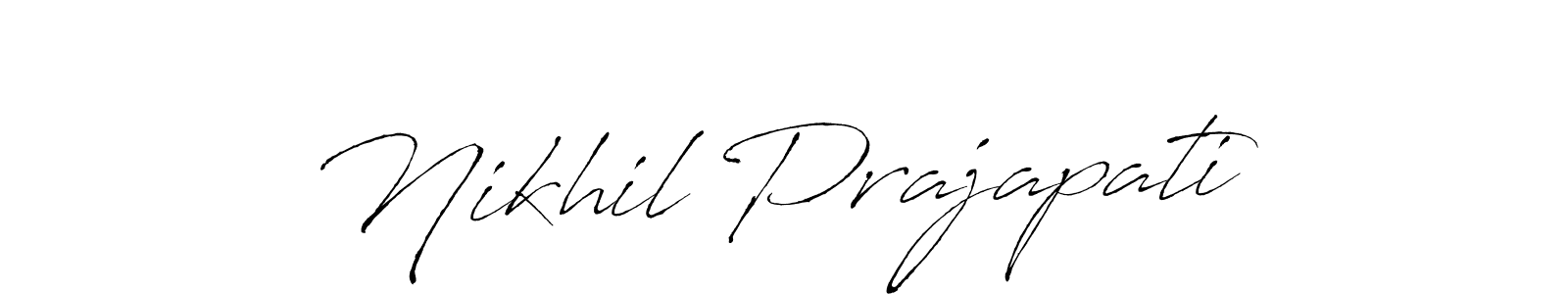 Use a signature maker to create a handwritten signature online. With this signature software, you can design (Antro_Vectra) your own signature for name Nikhil Prajapati. Nikhil Prajapati signature style 6 images and pictures png