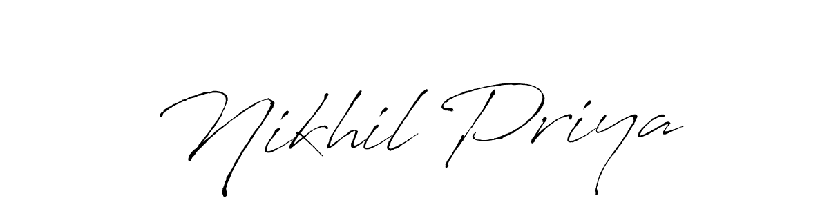 Here are the top 10 professional signature styles for the name Nikhil Priya. These are the best autograph styles you can use for your name. Nikhil Priya signature style 6 images and pictures png