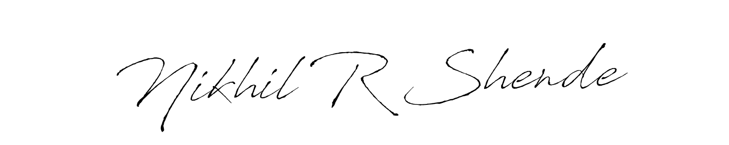 It looks lik you need a new signature style for name Nikhil R Shende. Design unique handwritten (Antro_Vectra) signature with our free signature maker in just a few clicks. Nikhil R Shende signature style 6 images and pictures png