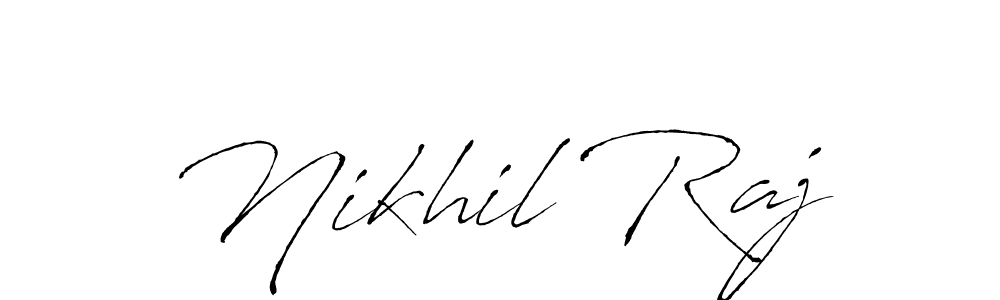 Also we have Nikhil Raj name is the best signature style. Create professional handwritten signature collection using Antro_Vectra autograph style. Nikhil Raj signature style 6 images and pictures png
