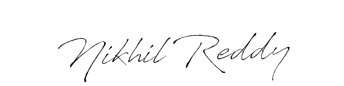 Use a signature maker to create a handwritten signature online. With this signature software, you can design (Antro_Vectra) your own signature for name Nikhil Reddy. Nikhil Reddy signature style 6 images and pictures png