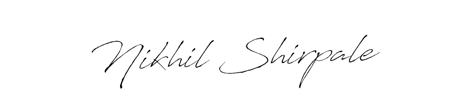 This is the best signature style for the Nikhil Shirpale name. Also you like these signature font (Antro_Vectra). Mix name signature. Nikhil Shirpale signature style 6 images and pictures png