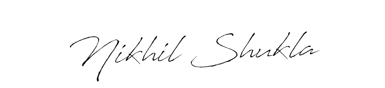 Create a beautiful signature design for name Nikhil Shukla. With this signature (Antro_Vectra) fonts, you can make a handwritten signature for free. Nikhil Shukla signature style 6 images and pictures png