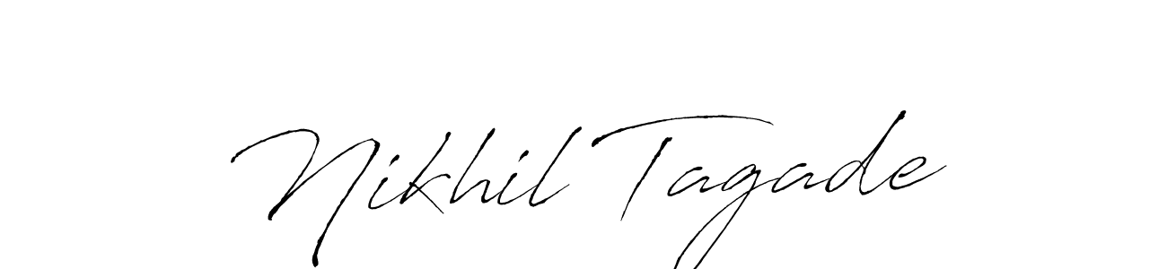 Create a beautiful signature design for name Nikhil Tagade. With this signature (Antro_Vectra) fonts, you can make a handwritten signature for free. Nikhil Tagade signature style 6 images and pictures png