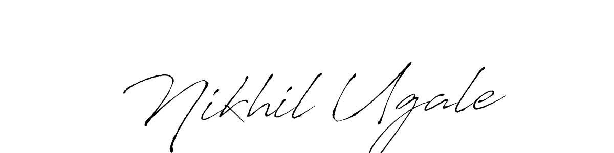 Make a beautiful signature design for name Nikhil Ugale. With this signature (Antro_Vectra) style, you can create a handwritten signature for free. Nikhil Ugale signature style 6 images and pictures png