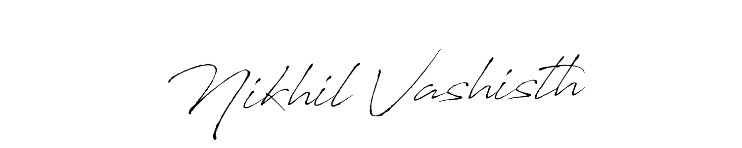 Make a short Nikhil Vashisth signature style. Manage your documents anywhere anytime using Antro_Vectra. Create and add eSignatures, submit forms, share and send files easily. Nikhil Vashisth signature style 6 images and pictures png