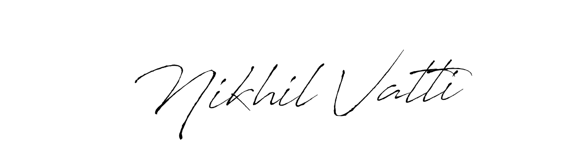 You can use this online signature creator to create a handwritten signature for the name Nikhil Vatti. This is the best online autograph maker. Nikhil Vatti signature style 6 images and pictures png