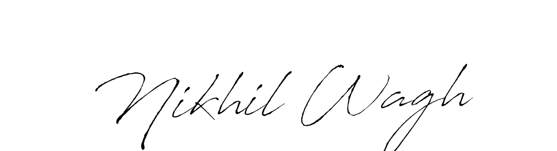 Use a signature maker to create a handwritten signature online. With this signature software, you can design (Antro_Vectra) your own signature for name Nikhil Wagh. Nikhil Wagh signature style 6 images and pictures png