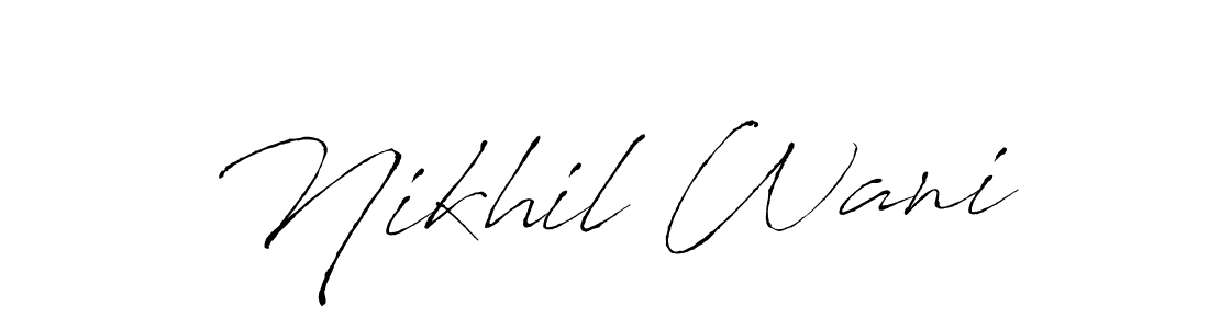 Once you've used our free online signature maker to create your best signature Antro_Vectra style, it's time to enjoy all of the benefits that Nikhil Wani name signing documents. Nikhil Wani signature style 6 images and pictures png
