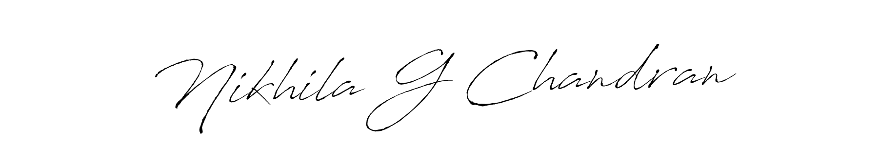 Here are the top 10 professional signature styles for the name Nikhila G Chandran. These are the best autograph styles you can use for your name. Nikhila G Chandran signature style 6 images and pictures png