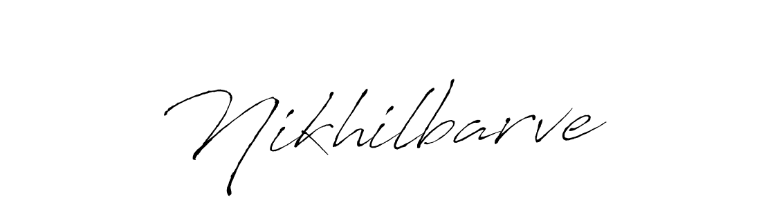 You should practise on your own different ways (Antro_Vectra) to write your name (Nikhilbarve) in signature. don't let someone else do it for you. Nikhilbarve signature style 6 images and pictures png