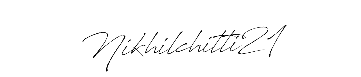 This is the best signature style for the Nikhilchitti21 name. Also you like these signature font (Antro_Vectra). Mix name signature. Nikhilchitti21 signature style 6 images and pictures png