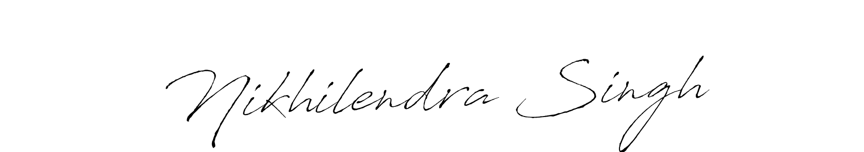 Also we have Nikhilendra Singh name is the best signature style. Create professional handwritten signature collection using Antro_Vectra autograph style. Nikhilendra Singh signature style 6 images and pictures png
