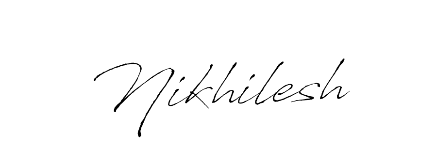 Design your own signature with our free online signature maker. With this signature software, you can create a handwritten (Antro_Vectra) signature for name Nikhilesh. Nikhilesh signature style 6 images and pictures png