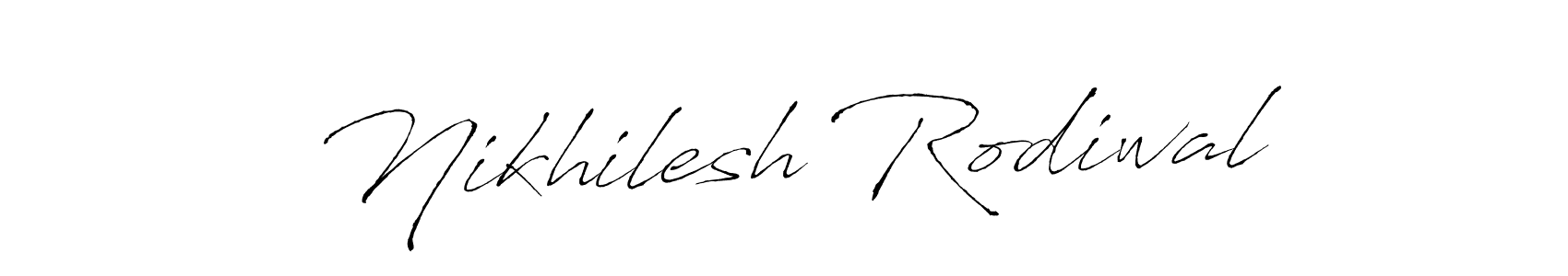 Make a beautiful signature design for name Nikhilesh Rodiwal. Use this online signature maker to create a handwritten signature for free. Nikhilesh Rodiwal signature style 6 images and pictures png