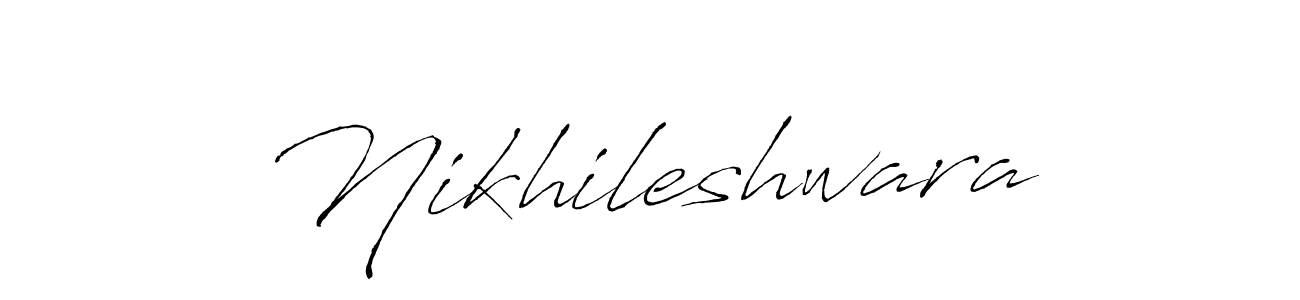 Also we have Nikhileshwara name is the best signature style. Create professional handwritten signature collection using Antro_Vectra autograph style. Nikhileshwara signature style 6 images and pictures png