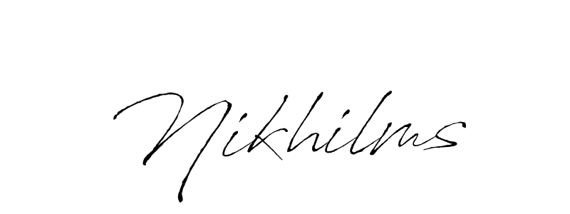 This is the best signature style for the Nikhilms name. Also you like these signature font (Antro_Vectra). Mix name signature. Nikhilms signature style 6 images and pictures png