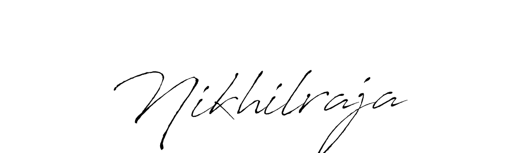 How to make Nikhilraja signature? Antro_Vectra is a professional autograph style. Create handwritten signature for Nikhilraja name. Nikhilraja signature style 6 images and pictures png