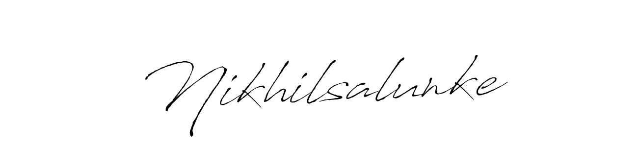 Best and Professional Signature Style for Nikhilsalunke. Antro_Vectra Best Signature Style Collection. Nikhilsalunke signature style 6 images and pictures png