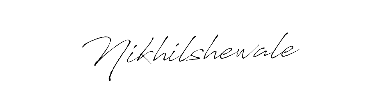 Use a signature maker to create a handwritten signature online. With this signature software, you can design (Antro_Vectra) your own signature for name Nikhilshewale. Nikhilshewale signature style 6 images and pictures png