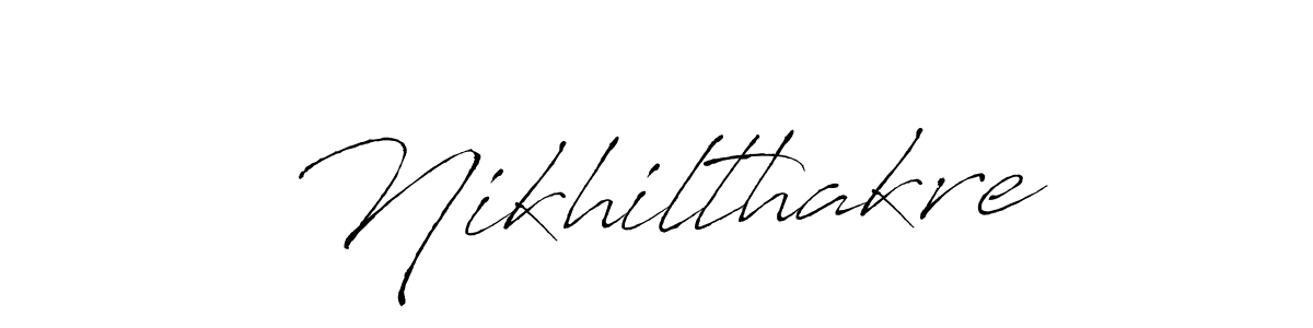 This is the best signature style for the Nikhilthakre name. Also you like these signature font (Antro_Vectra). Mix name signature. Nikhilthakre signature style 6 images and pictures png