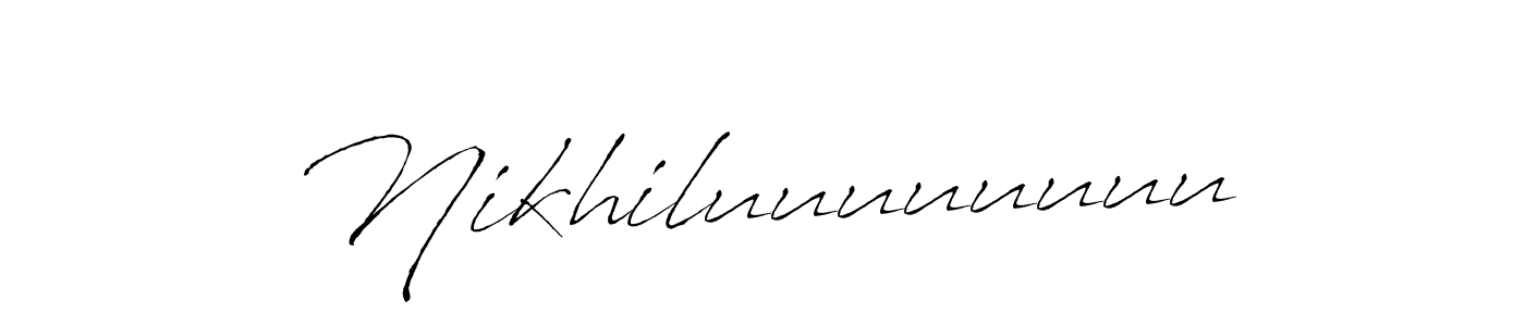 It looks lik you need a new signature style for name Nikhiluuuuuuuu. Design unique handwritten (Antro_Vectra) signature with our free signature maker in just a few clicks. Nikhiluuuuuuuu signature style 6 images and pictures png