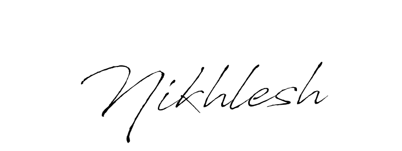 Antro_Vectra is a professional signature style that is perfect for those who want to add a touch of class to their signature. It is also a great choice for those who want to make their signature more unique. Get Nikhlesh name to fancy signature for free. Nikhlesh signature style 6 images and pictures png