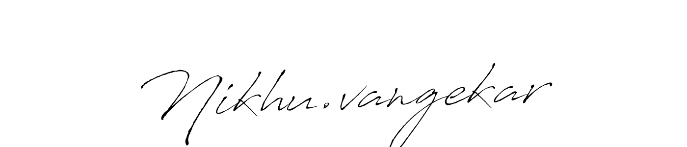 Also we have Nikhu.vangekar name is the best signature style. Create professional handwritten signature collection using Antro_Vectra autograph style. Nikhu.vangekar signature style 6 images and pictures png