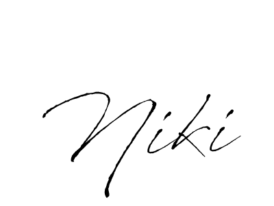 Niki stylish signature style. Best Handwritten Sign (Antro_Vectra) for my name. Handwritten Signature Collection Ideas for my name Niki. Niki signature style 6 images and pictures png