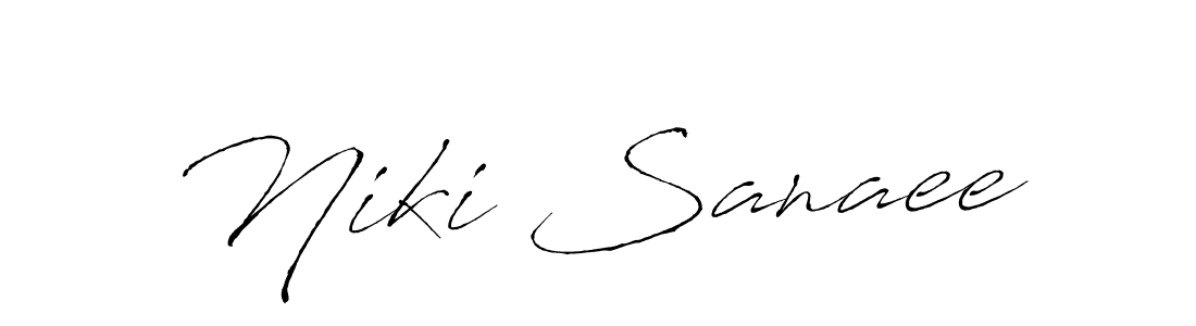 Niki Sanaee stylish signature style. Best Handwritten Sign (Antro_Vectra) for my name. Handwritten Signature Collection Ideas for my name Niki Sanaee. Niki Sanaee signature style 6 images and pictures png