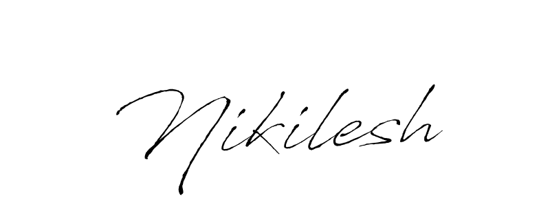 Antro_Vectra is a professional signature style that is perfect for those who want to add a touch of class to their signature. It is also a great choice for those who want to make their signature more unique. Get Nikilesh name to fancy signature for free. Nikilesh signature style 6 images and pictures png