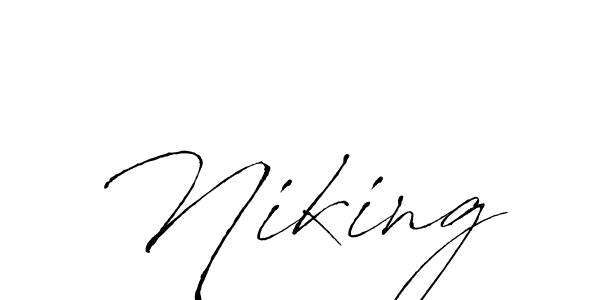 Once you've used our free online signature maker to create your best signature Antro_Vectra style, it's time to enjoy all of the benefits that Niking name signing documents. Niking signature style 6 images and pictures png