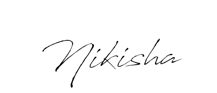 Antro_Vectra is a professional signature style that is perfect for those who want to add a touch of class to their signature. It is also a great choice for those who want to make their signature more unique. Get Nikisha name to fancy signature for free. Nikisha signature style 6 images and pictures png