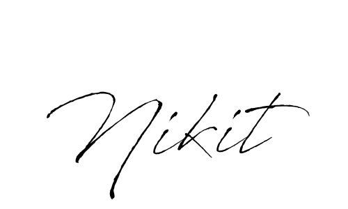 The best way (Antro_Vectra) to make a short signature is to pick only two or three words in your name. The name Nikit include a total of six letters. For converting this name. Nikit signature style 6 images and pictures png