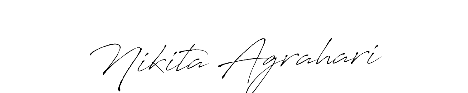 Make a short Nikita Agrahari signature style. Manage your documents anywhere anytime using Antro_Vectra. Create and add eSignatures, submit forms, share and send files easily. Nikita Agrahari signature style 6 images and pictures png