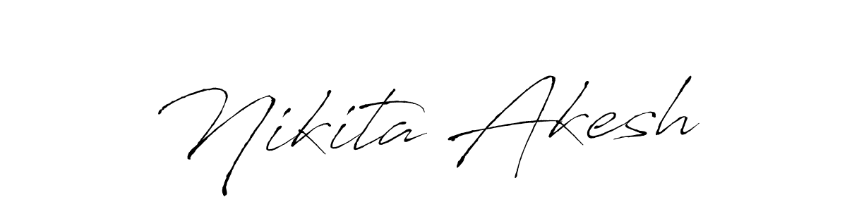 Create a beautiful signature design for name Nikita Akesh. With this signature (Antro_Vectra) fonts, you can make a handwritten signature for free. Nikita Akesh signature style 6 images and pictures png