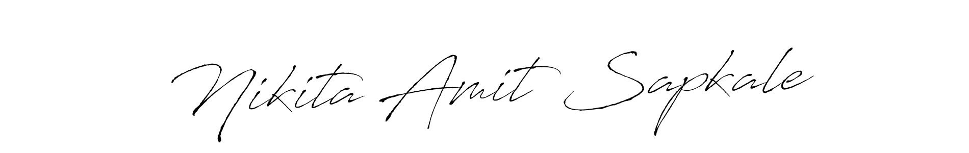 Also You can easily find your signature by using the search form. We will create Nikita Amit Sapkale name handwritten signature images for you free of cost using Antro_Vectra sign style. Nikita Amit Sapkale signature style 6 images and pictures png