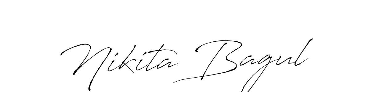 Nikita Bagul stylish signature style. Best Handwritten Sign (Antro_Vectra) for my name. Handwritten Signature Collection Ideas for my name Nikita Bagul. Nikita Bagul signature style 6 images and pictures png