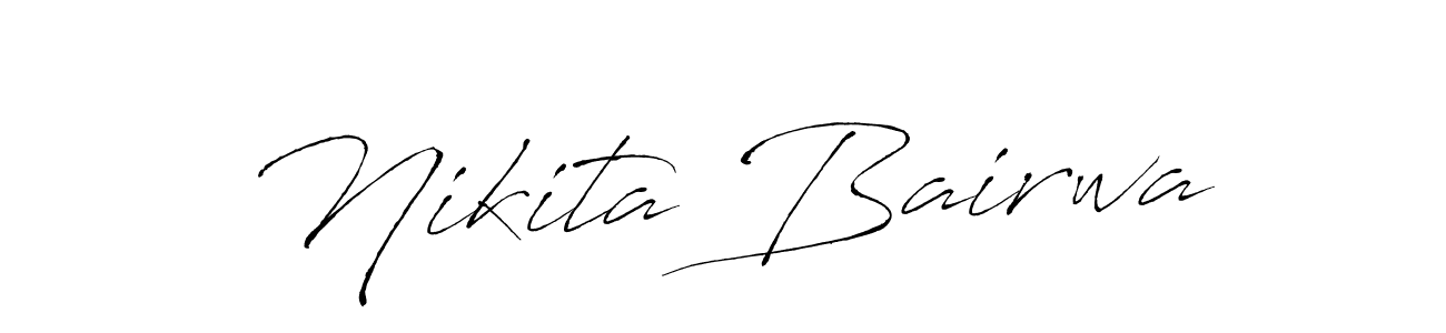 Make a short Nikita Bairwa signature style. Manage your documents anywhere anytime using Antro_Vectra. Create and add eSignatures, submit forms, share and send files easily. Nikita Bairwa signature style 6 images and pictures png