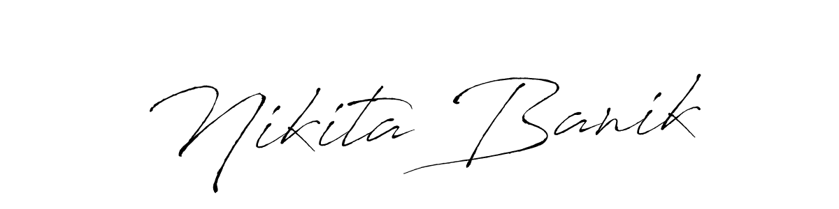 Design your own signature with our free online signature maker. With this signature software, you can create a handwritten (Antro_Vectra) signature for name Nikita Banik. Nikita Banik signature style 6 images and pictures png