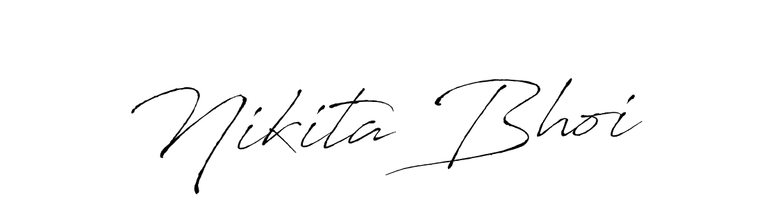 How to make Nikita Bhoi name signature. Use Antro_Vectra style for creating short signs online. This is the latest handwritten sign. Nikita Bhoi signature style 6 images and pictures png