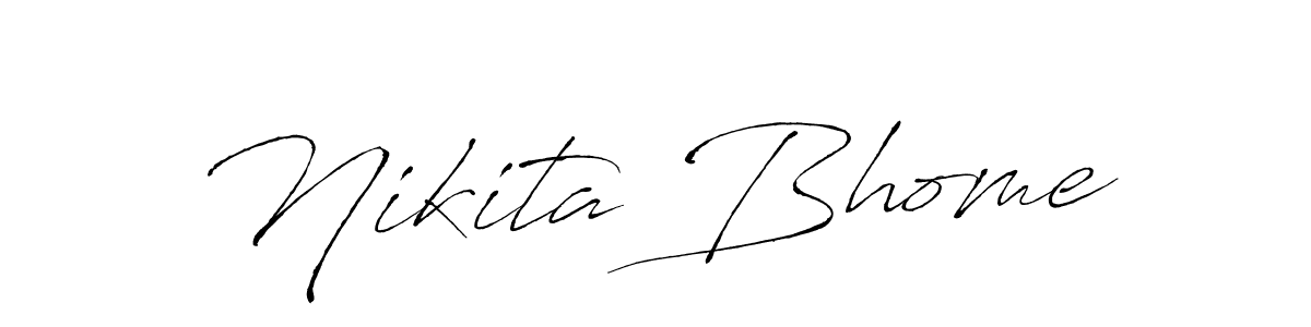 The best way (Antro_Vectra) to make a short signature is to pick only two or three words in your name. The name Nikita Bhome include a total of six letters. For converting this name. Nikita Bhome signature style 6 images and pictures png