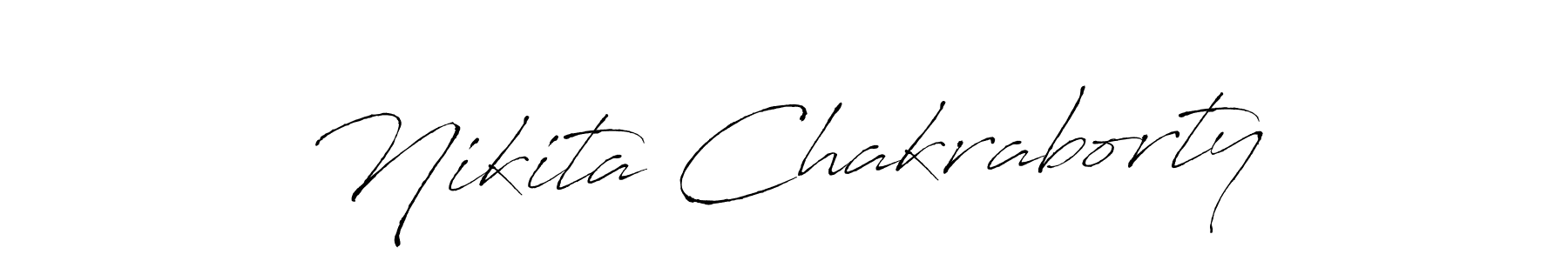 Create a beautiful signature design for name Nikita Chakraborty. With this signature (Antro_Vectra) fonts, you can make a handwritten signature for free. Nikita Chakraborty signature style 6 images and pictures png