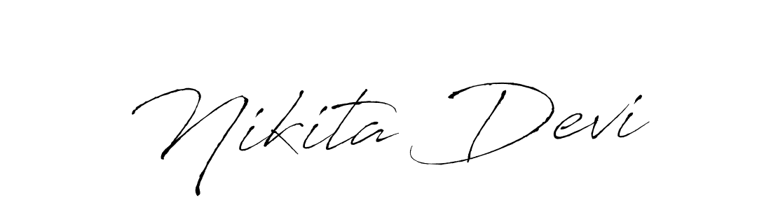 Nikita Devi stylish signature style. Best Handwritten Sign (Antro_Vectra) for my name. Handwritten Signature Collection Ideas for my name Nikita Devi. Nikita Devi signature style 6 images and pictures png