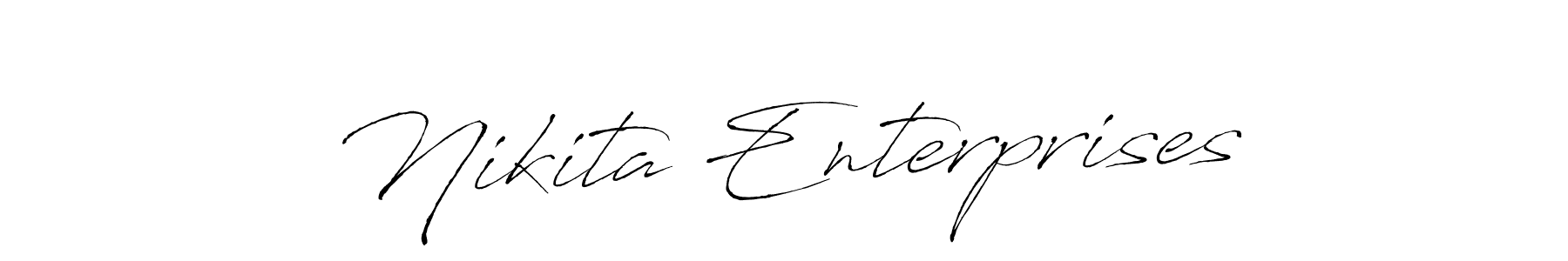 You should practise on your own different ways (Antro_Vectra) to write your name (Nikita Enterprises) in signature. don't let someone else do it for you. Nikita Enterprises signature style 6 images and pictures png