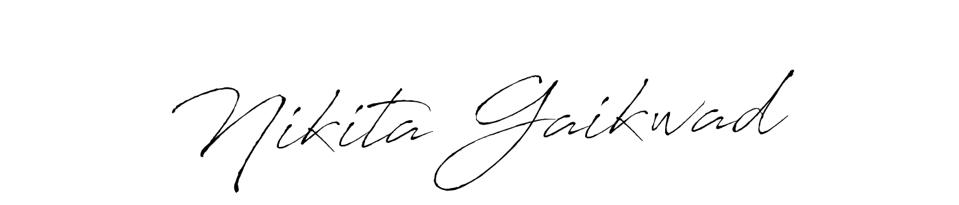 Make a beautiful signature design for name Nikita Gaikwad. With this signature (Antro_Vectra) style, you can create a handwritten signature for free. Nikita Gaikwad signature style 6 images and pictures png