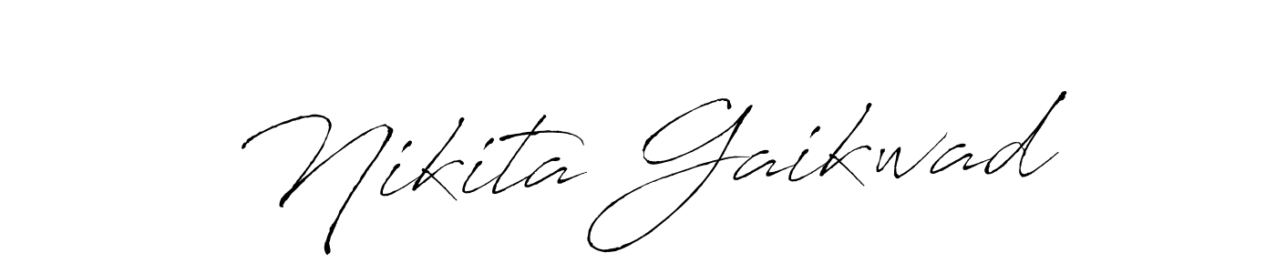 Make a beautiful signature design for name Nikita Gaikwad. With this signature (Antro_Vectra) style, you can create a handwritten signature for free. Nikita Gaikwad signature style 6 images and pictures png