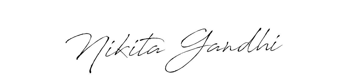 if you are searching for the best signature style for your name Nikita Gandhi. so please give up your signature search. here we have designed multiple signature styles  using Antro_Vectra. Nikita Gandhi signature style 6 images and pictures png