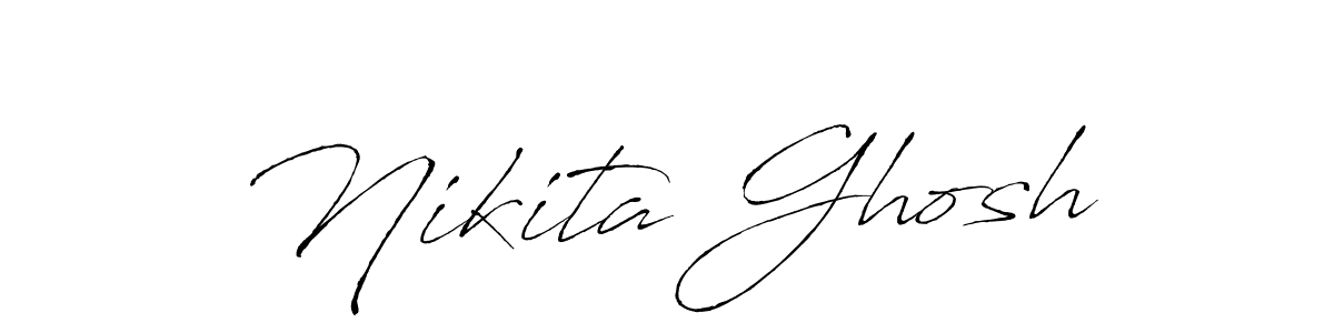 Make a beautiful signature design for name Nikita Ghosh. With this signature (Antro_Vectra) style, you can create a handwritten signature for free. Nikita Ghosh signature style 6 images and pictures png