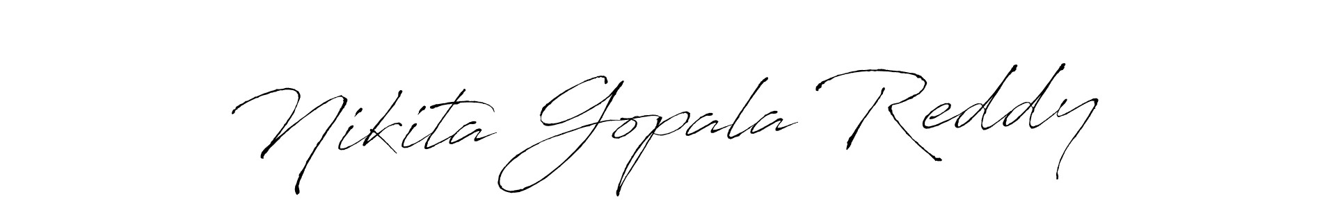 Create a beautiful signature design for name Nikita Gopala Reddy. With this signature (Antro_Vectra) fonts, you can make a handwritten signature for free. Nikita Gopala Reddy signature style 6 images and pictures png